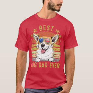 Bester Corgi-Vater je Vintager Hund Lover62 T-Shirt