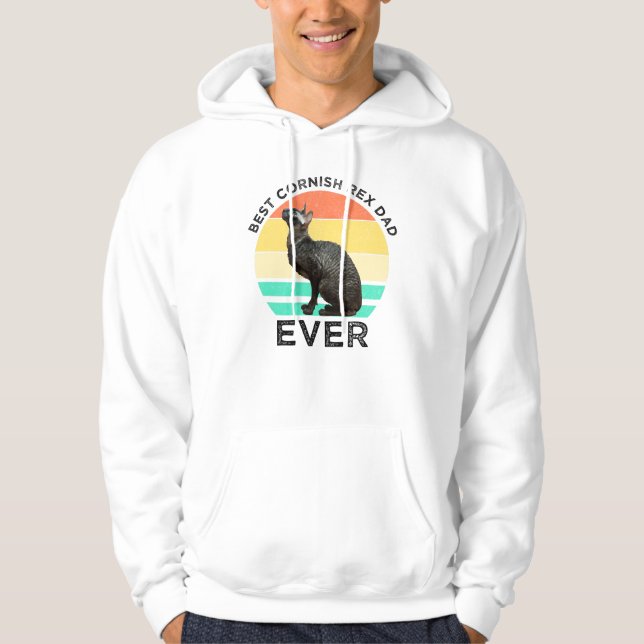 Bester Cornish Rex-Vater Aller Zeiten Hoodie (Vorderseite)
