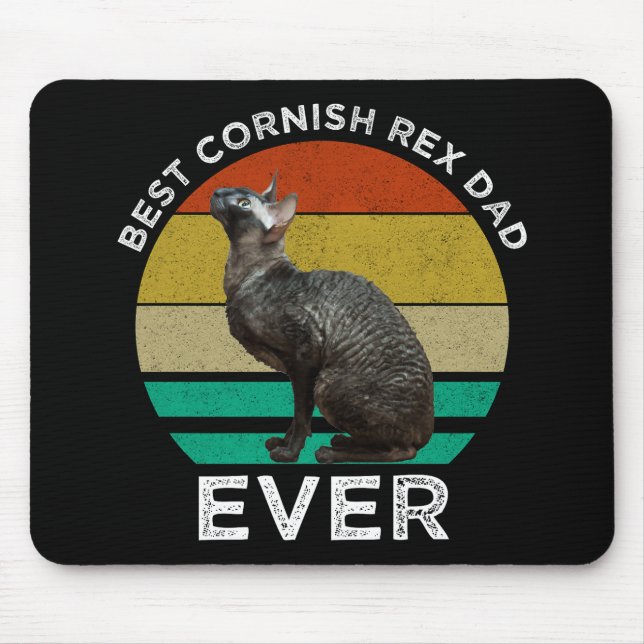 Bester Cornish Rex-Vater Aller Zeiten Mousepad (Vorne)