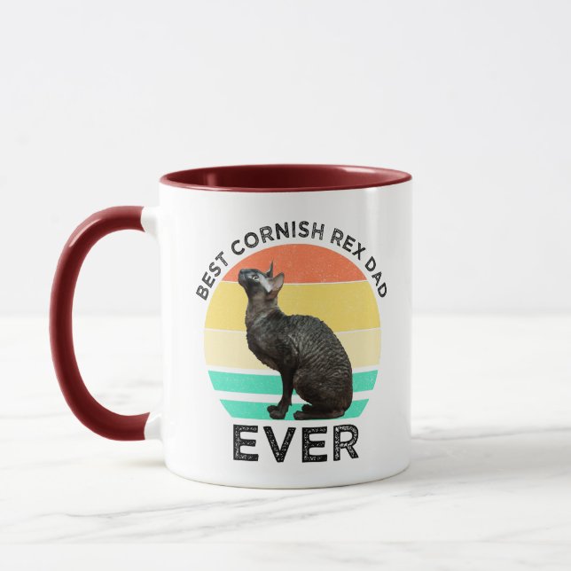Bester Cornish Rex-Vater überhaupt Tasse (Links)