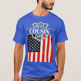 Bester Cousin je glücklicher Vater Eltern Sommer V T-Shirt
