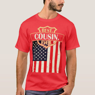 Bester Cousin je glücklicher Vater Eltern Sommer V T-Shirt