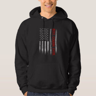 Bester Cousin je Vintage amerikanische Flagge für  Hoodie