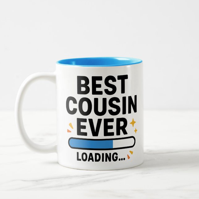 Bester Cousin je Zweifarbige Tasse (Links)