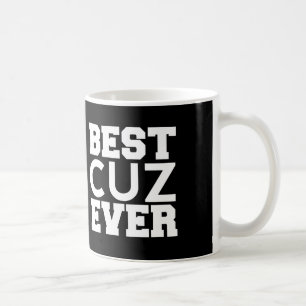Bester COUSIN überhaupt modernes Schwarzweiss-a07 Tasse