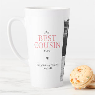 Bester Cousin überhaupt Personalisierte Fotocollag Milchtasse