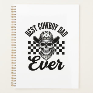 Bester Cowboy-Vater-Totenkopf-Western-Shirt-Design Planer