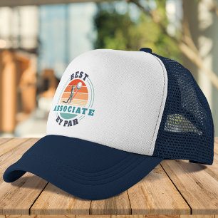 Bester Coworker nach Par Custom Retro Golf Truckerkappe