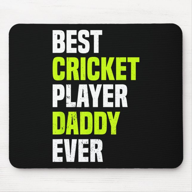 Bester Cricketspieler Daddy jemals - Cricket Daddy Mousepad (Vorne)