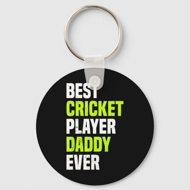 Bester Cricketspieler Daddy jemals - Cricket Daddy Schlüsselanhänger (Vorderseite)