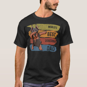 Bester Dabbing-Dobermann-Vater Dab für Kinder Männ T-Shirt