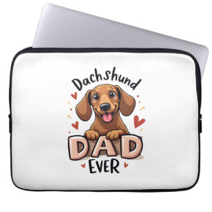 Bester Dachshund-Vater Aller Zeiten T-Shirt Laptopschutzhülle
