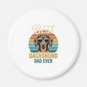 Bester Dachshund-Vater Aller Zeiten Vintage-Hund-S Magnet