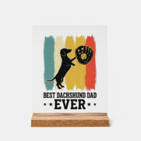 Bester Dachshund-Vater überhaupt Vintage-Baseball-