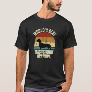 Bester Dackel-Opa Wiener Hund Doxie Gr der Welt T-Shirt
