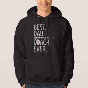 Bester Dad-Coach Ever Baseball Patriotic Für Va Hoodie