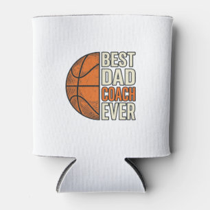 Bester Dad Coach Ever Basketball Vintage Vektor De Dosenkühler