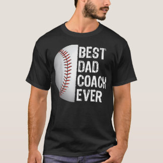 Bester Dad Coach Ever Lustiger Baseball Für Sport T-Shirt