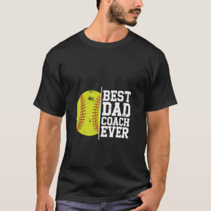 Bester Dad Coach Ever Softball Enthusiast Sportbek T-Shirt