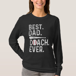 Bester Dad Coach Ever Sportcoach Vater Baseball Va T-Shirt