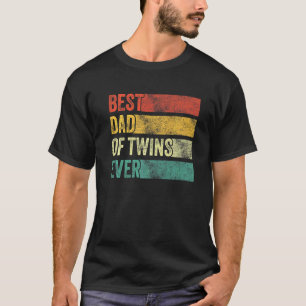Bester Dad von Zwillingen Schwangerschaftsankündig T-Shirt