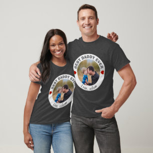 Bester Daddy ever Benutzerdefinierte Foto-Trends 2 T-Shirt