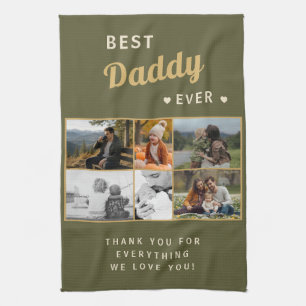 Bester Daddy Ever Familie Vatertag 6 Fotos Geschirrtuch