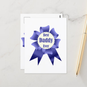 Bester Daddy Ever Gewinner Auszeichnungsband für V Postkarte