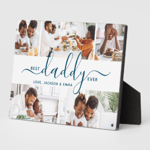 Bester Daddy Ever Individueller Text Foto Collage  Fotoplatte