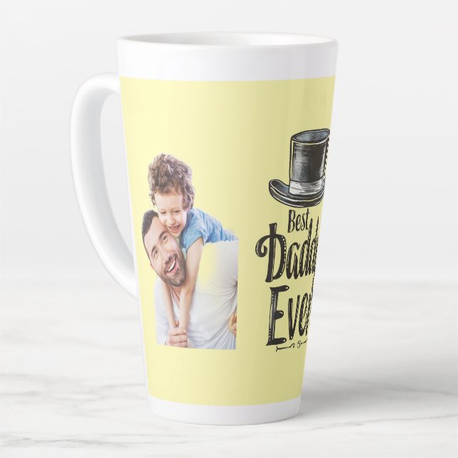 Bester Daddy Ever - Kundenspezifisches Geschenk fü Milchtasse (Linke Ecke)