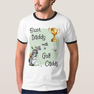 Bester Daddy Golf Caddy Golfer Vater Lustig Vatert T-Shirt