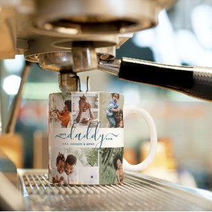 Bester Daddy je benutzerdefinierter Text Foto Coll Kaffeetasse