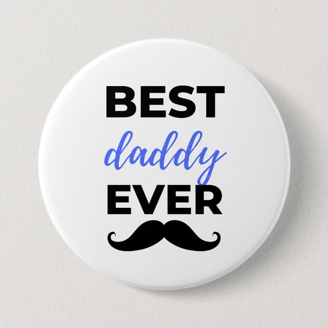 Bester Daddy je Black Button (Vorderseite)