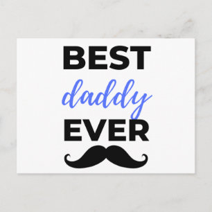 Bester Daddy je Black Feiertagspostkarte