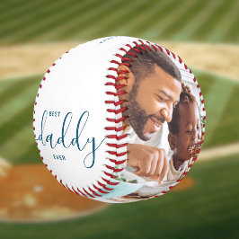 Bester Daddy je Custom Text Foto Geschenk Baseball