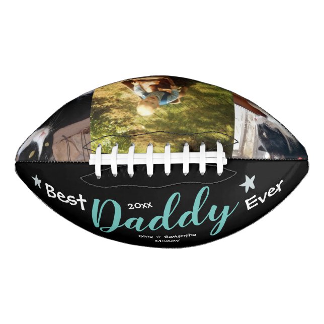 Bester Daddy je drei Foto Fußball Football (Vorderseite)