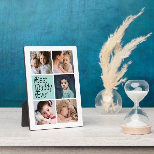 Bester Daddy je Foto Collage Fotoplatte (Seite)