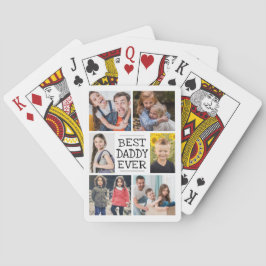 Bester Daddy je Foto Collage Spielkarten
