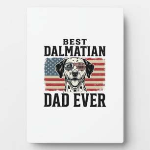 Bester Dalmatiner-Vater Aller Patrioter Hund-Shirt Fotoplatte