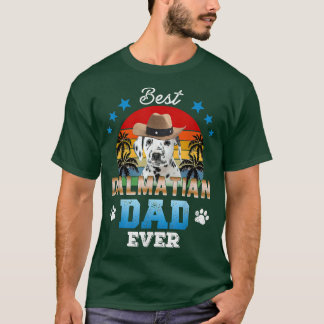 Bester Dalmatiner Vater je Bester Vater Hund Lover T-Shirt
