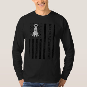 Bester Dalmatiner Vater je USA Flagge Funny Dalmat T-Shirt