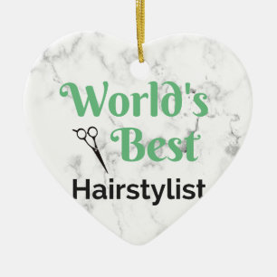 Bester das Haar-Stylist der Welt Keramikornament