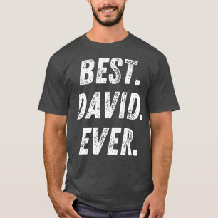 Bester David je Retro Vorname Geschenk T-Shirt