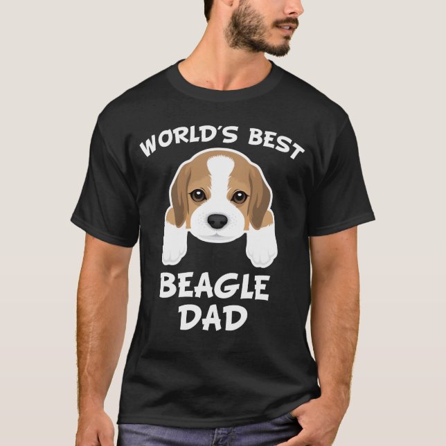 Bester der Beagle-Vater der Welt T-Shirt (Vorderseite)