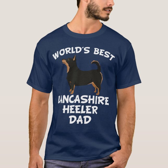 Bester der Lancashire Heeler der Welt Vater T-Shirt (Vorderseite)