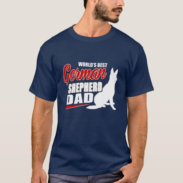 Bester der Schäferhund-Vater der Welt T-Shirt (Vorderseite)