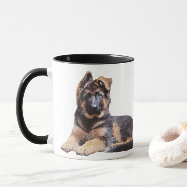 Bester der Schäferhund-Vater der Welt Tasse (Mit Donut)
