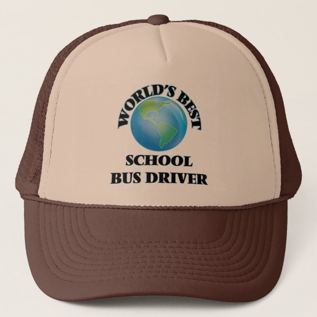 Bester der Schulbus-Fahrer der Welt Truckerkappe (Vorderseite)