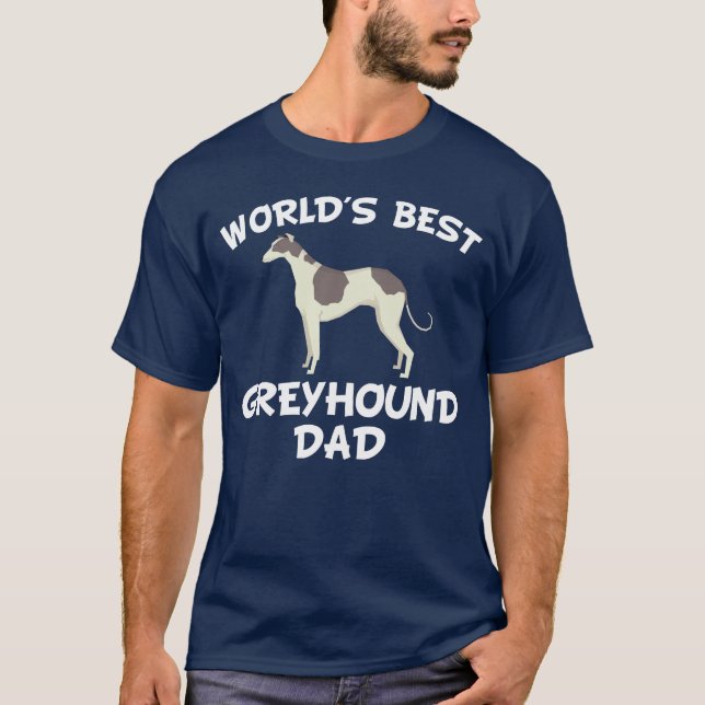 Bester der Windhund-Vater der Welt T-Shirt (Vorderseite)