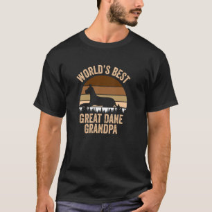 Bester Deutsche Dogge Opa der Welt Lustiger Deutsc T-Shirt